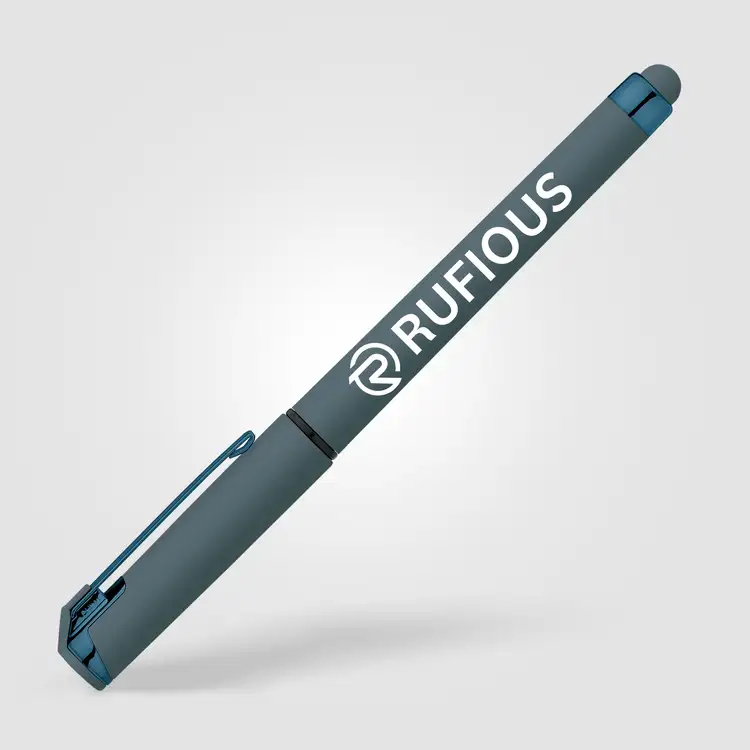Stylo gel Islander Softy monochrome métallique avec stylet #6