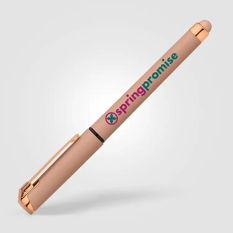 Stylo gel Islander Softy monochrome métallique avec stylet #7