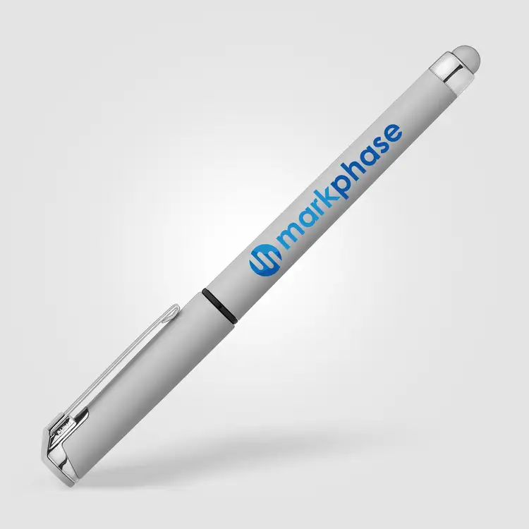 Stylo gel Islander Softy monochrome métallique avec stylet #9