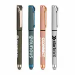 Stylo gel Islander Softy monochrome métallique avec stylet
