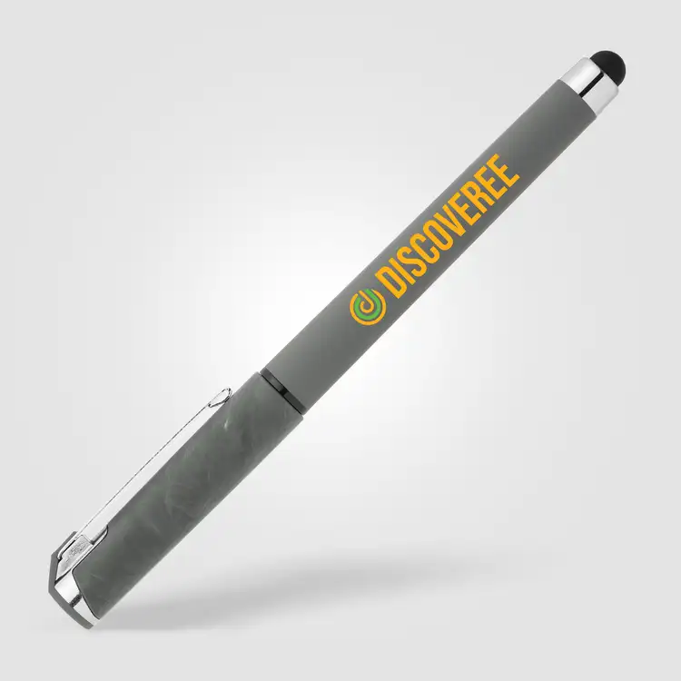 Stylo gel Islander à capuchon marbré avec stylet #3