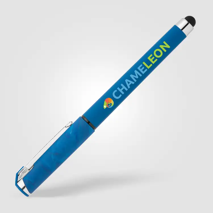 Stylo gel Islander à capuchon marbré avec stylet #5