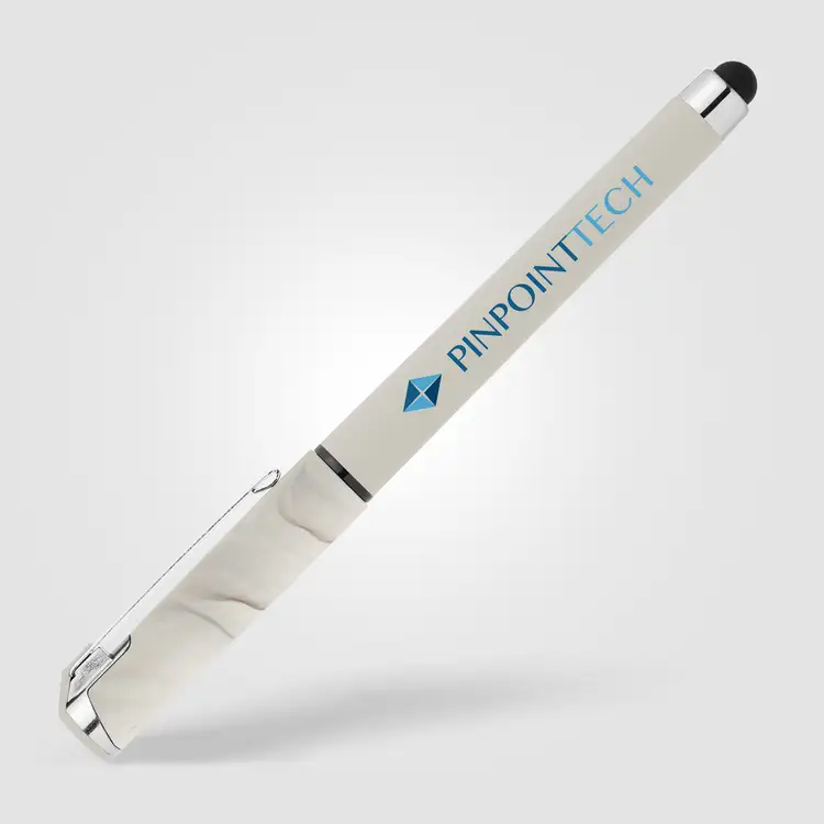 Stylo gel Islander à capuchon marbré avec stylet #6