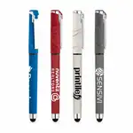 Stylo gel Islander à capuchon marbré avec stylet