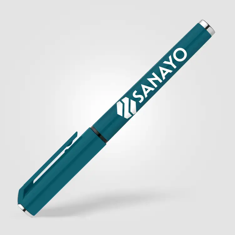 Islander Recycled Plastic Monochrome Gel Grip Pen #12