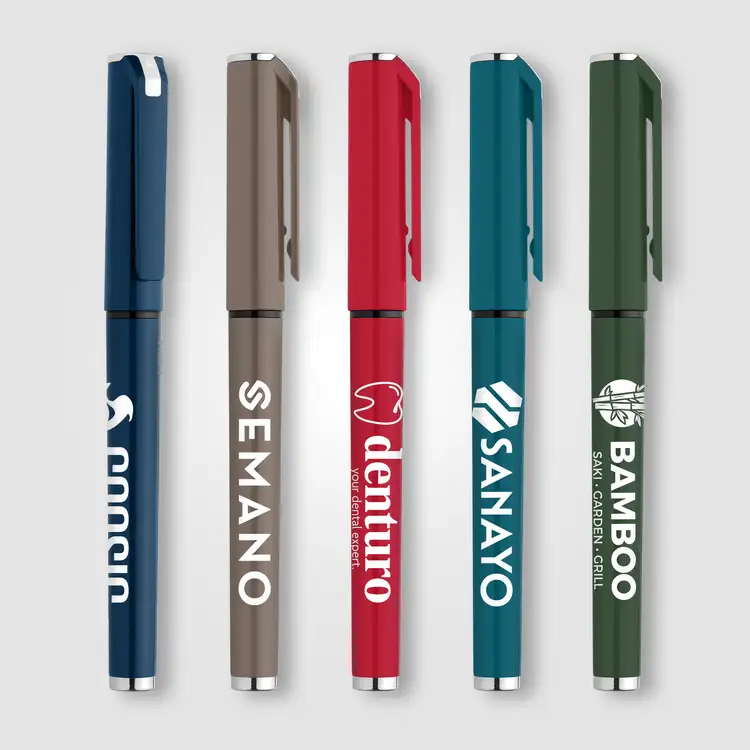 Islander Recycled Plastic Monochrome Gel Grip Pen #2