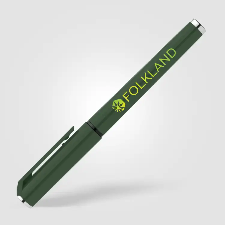 Islander Recycled Plastic Monochrome Gel Grip Pen #5