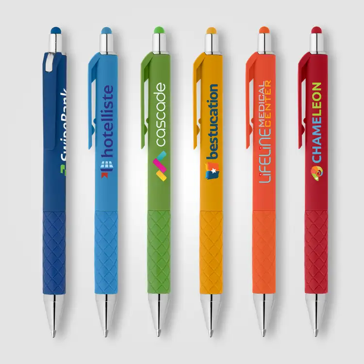 Stylo gel Islander rétractable Brights avec stylet
