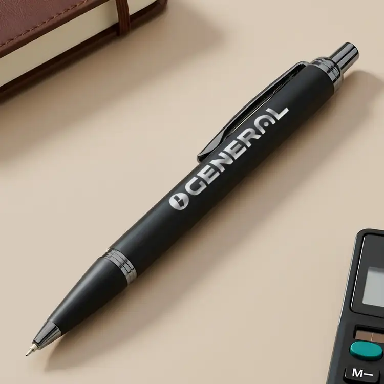 Linnet Rubberized Gel Pen w/ Chrome Accents #9