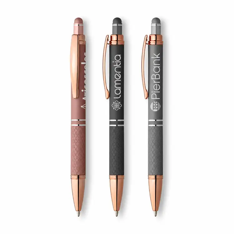 Phoenix Softy Gel Stylus Pen with Rose Gold Trim #2