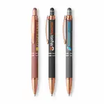 Stylo gel Phoenix Softy avec stylet et accents or rose
