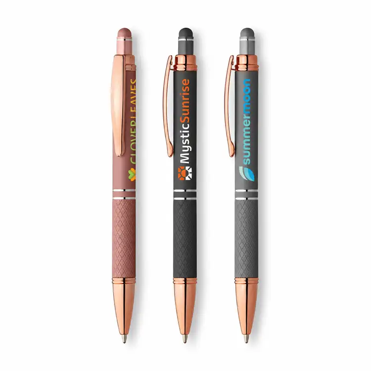 Phoenix Softy Gel Stylus Pen with Rose Gold Trim