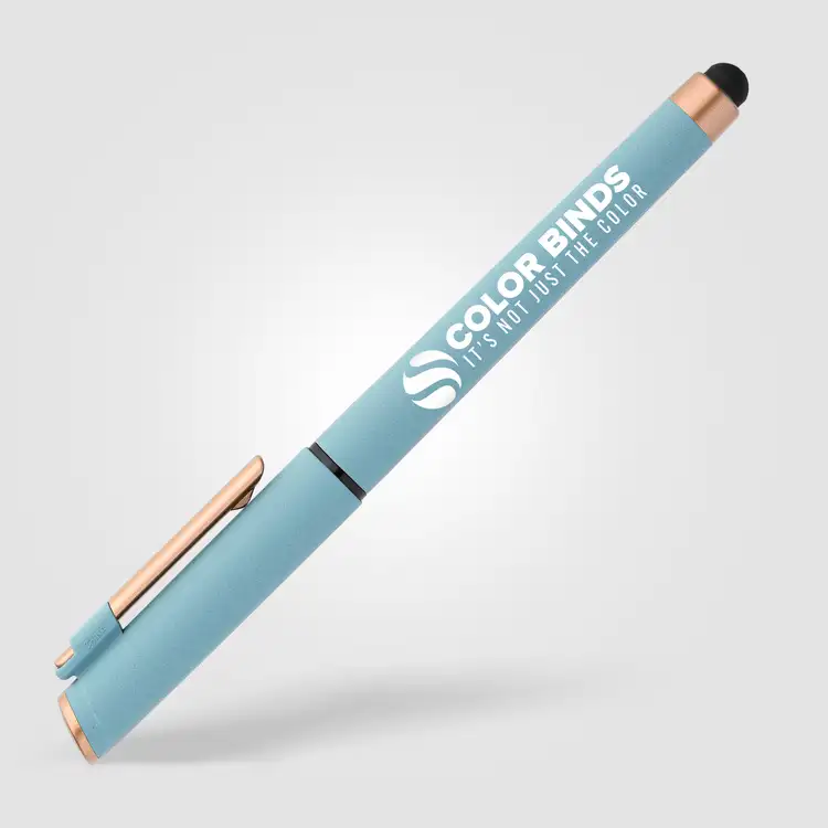 York Recycled Plastic Bronze Trim Stylus Gel Pen #10