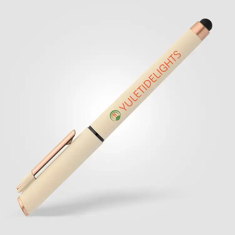 York Recycled Plastic Bronze Trim Stylus Gel Pen #5