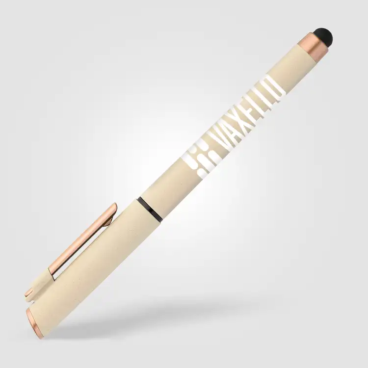 York Recycled Plastic Bronze Trim Stylus Gel Pen #6