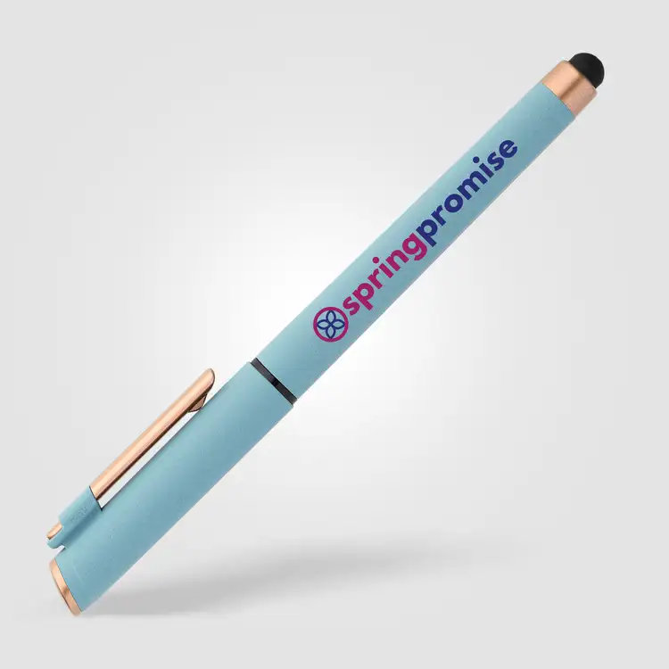 York Recycled Plastic Bronze Trim Stylus Gel Pen #9