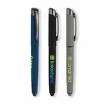 Stylo gel monochrome Forma en aluminium recyclé avec stylet