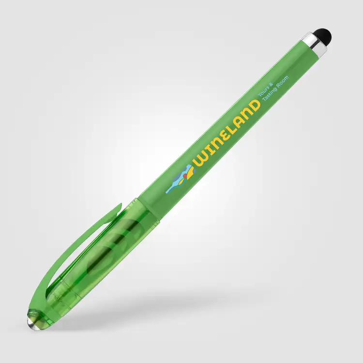 Prism Recycled Plastic Fidget Ball Stylus Gel Pen #3