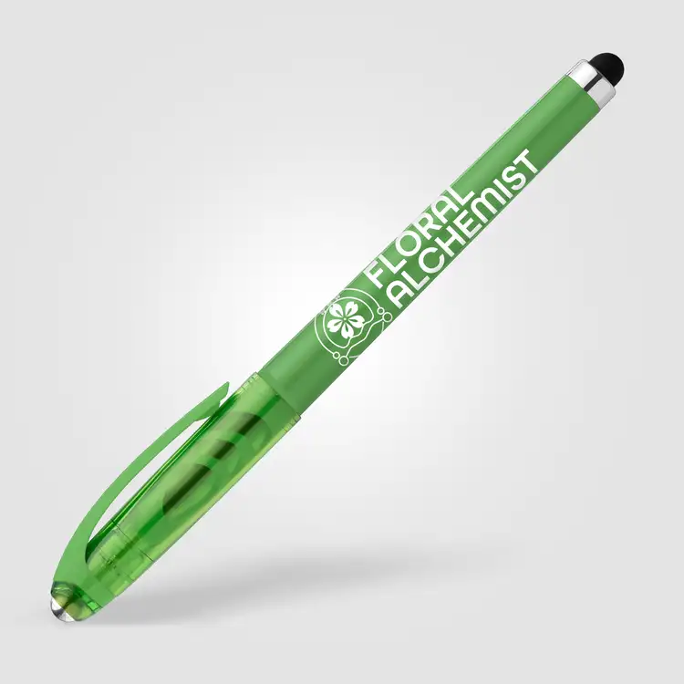 Prism Recycled Plastic Fidget Ball Stylus Gel Pen #4