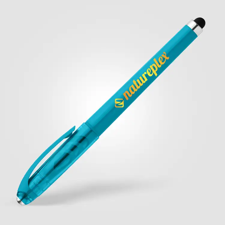 Prism Recycled Plastic Fidget Ball Stylus Gel Pen #5