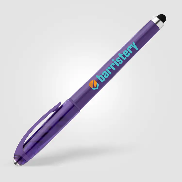 Prism Recycled Plastic Fidget Ball Stylus Gel Pen #9