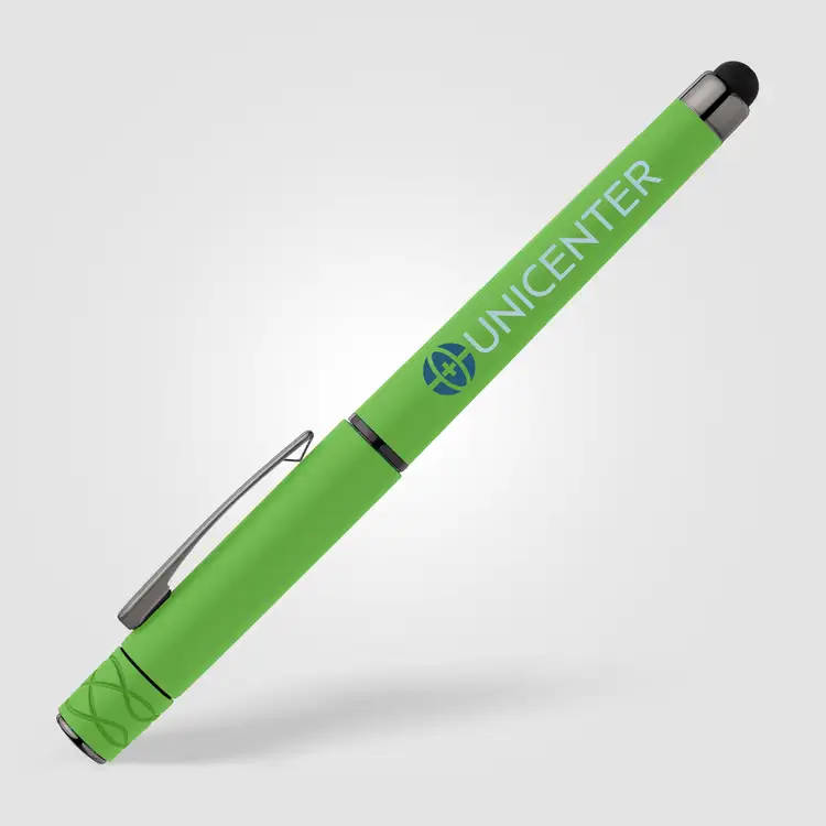 Tavi Recycled Plastic Fidget Spinner Stylus Gel Pen #3