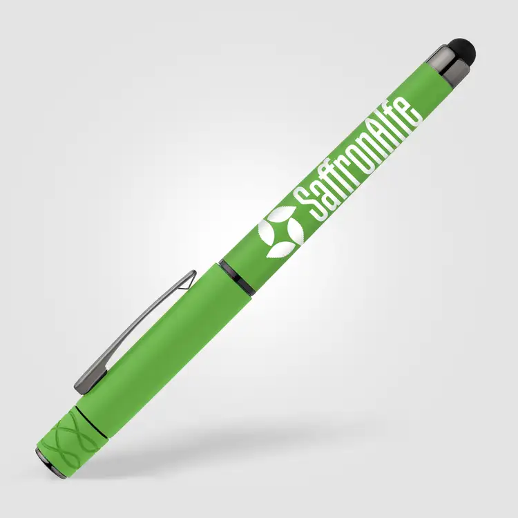 Tavi Recycled Plastic Fidget Spinner Stylus Gel Pen #4
