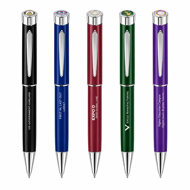 Garland Color Custom Rollerball Pen - Chrome