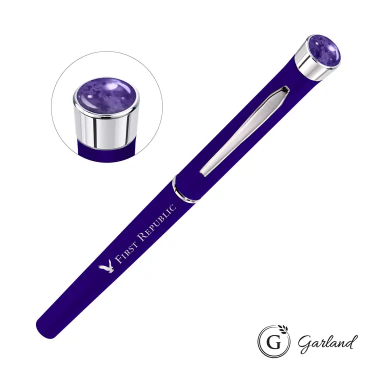 Stylo roller Garland Color Matte Aura avec garnitures chromées #7