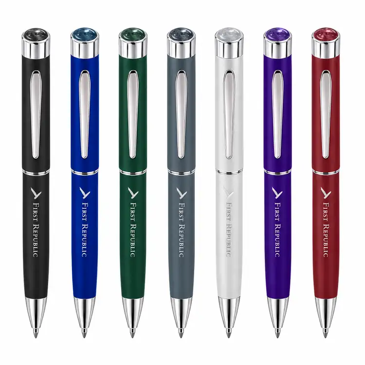 Stylo roller Garland Color Matte Aura avec garnitures chromées