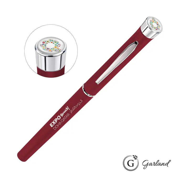 Garland Color Matte Custom Rollerball Pen - Chrome #8