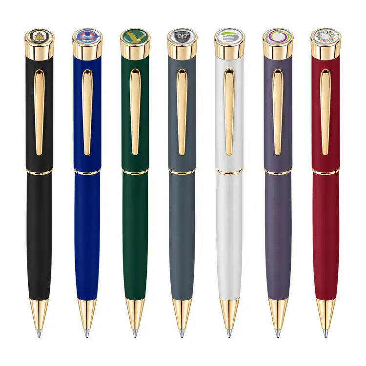 Garland Color Matte Custom Rollerball Pen - Gold