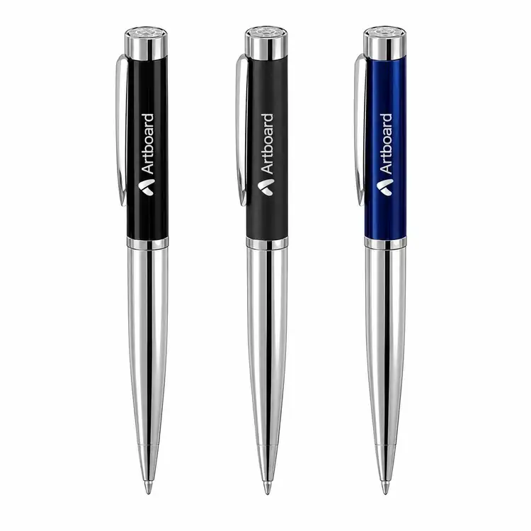 Stylo roller Garland Executive Custom Emblem Monogram avec garnitures chromées
