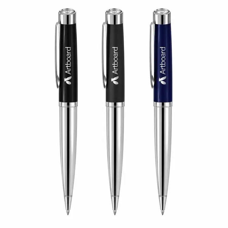 Garland Executive Emblem Monogram Rollerball Pen - Chrome