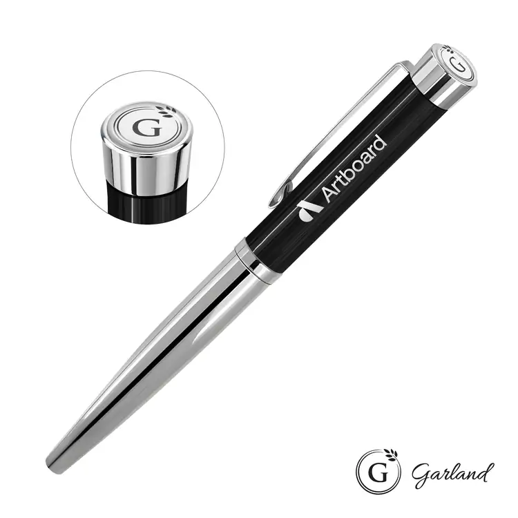 Stylo roller Garland Executive Monogram avec garnitures chromées #2