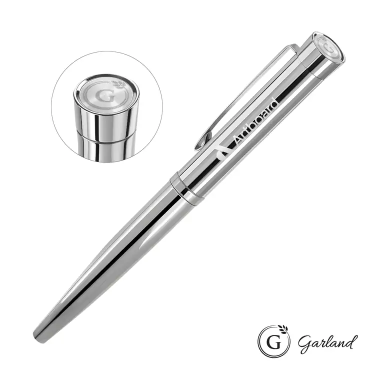 Garland Executive Signature Emblem Rollerball Pen - Chrome