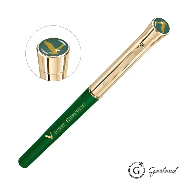 Garland Monogram Custom Rollerball Pen - Gold #5