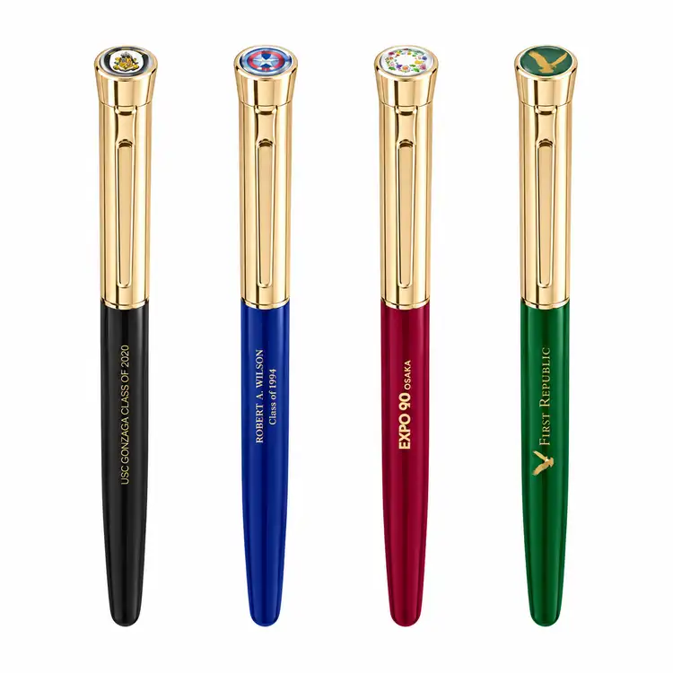 Garland Monogram Custom Rollerball Pen - Gold