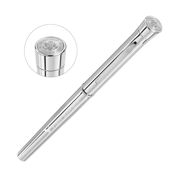 Garland Signature Custom Emblem Rollerball Pen - Chrome #2