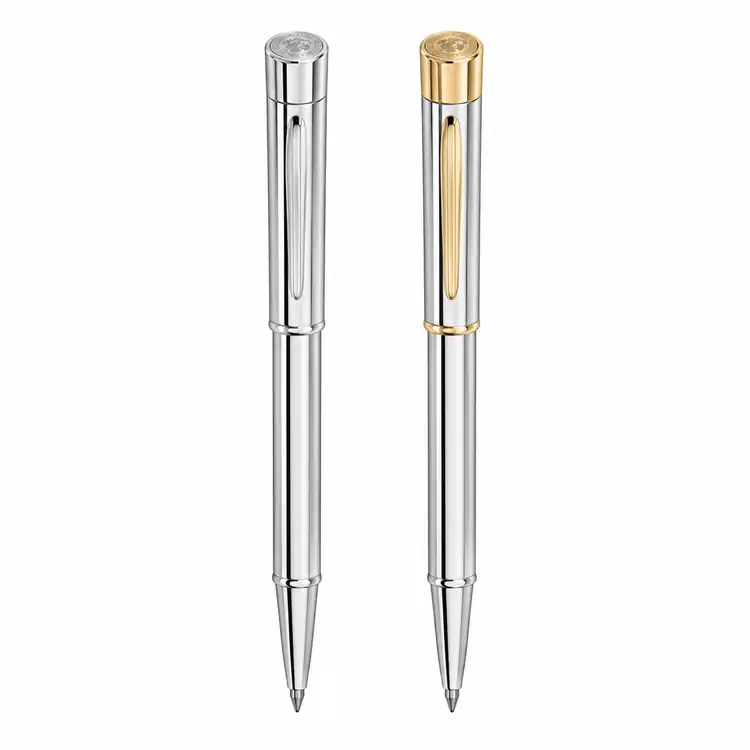 Garland Signature Custom Emblem Rollerball Pen - Chrome