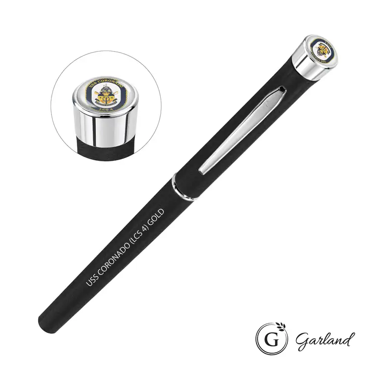 Garland Tactical Custom Textured Rollerball Pen - Chrome #2