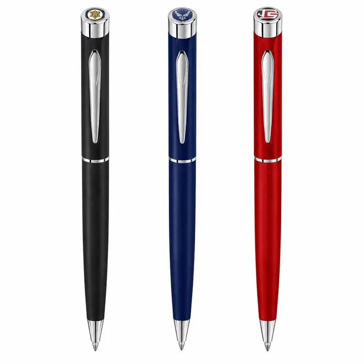 Garland Tactical Custom Textured Rollerball Pen - Chrome
