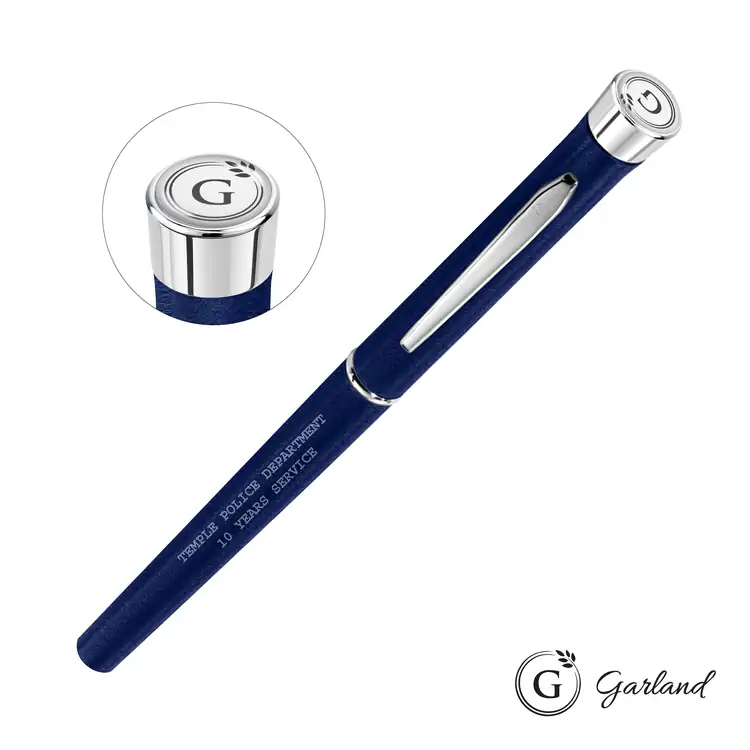 Garland Tactical Textured Rollerball Pen - Chrome #3