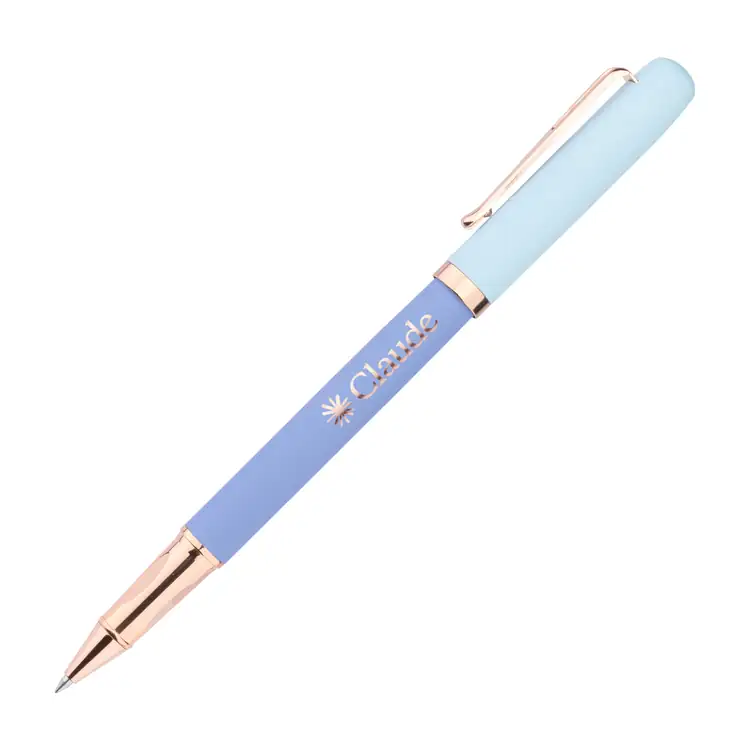 Goldfinch Two-Tone Rollerball Pen with Rose Gold Accents #2
