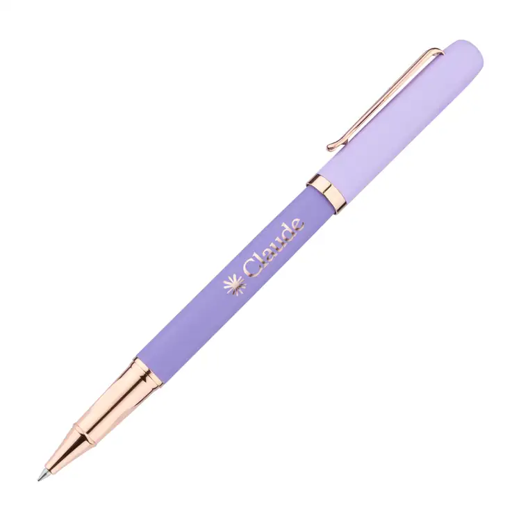 Goldfinch Two-Tone Rollerball Pen with Rose Gold Accents #5