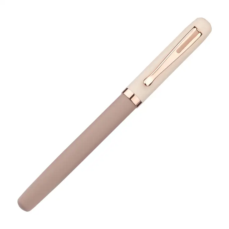 Goldfinch Two-Tone Rollerball Pen with Rose Gold Accents #6