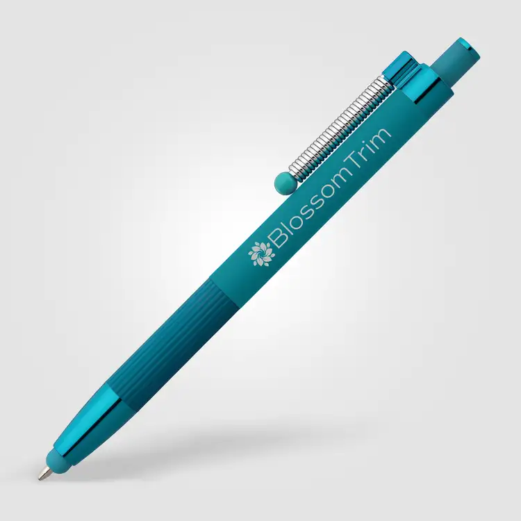 Lisbon Recycled Aluminum Monochrome Fidget Stylus Pen #10