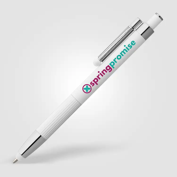Lisbon Recycled Aluminum Monochrome Fidget Stylus Pen #11