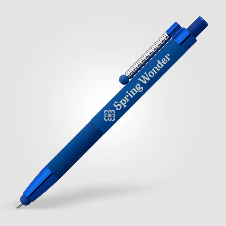Lisbon Recycled Aluminum Monochrome Fidget Stylus Pen #8