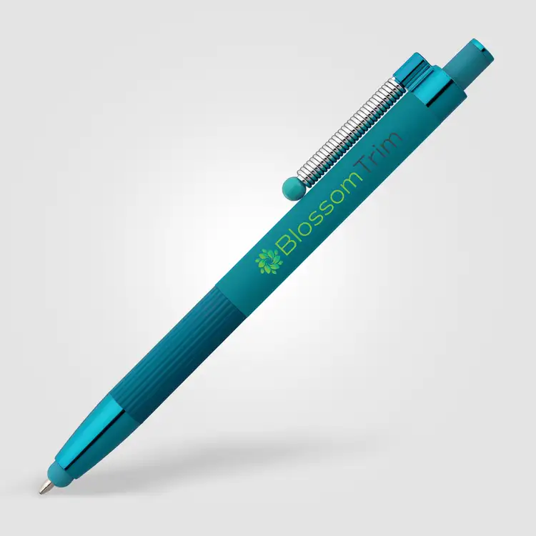 Lisbon Recycled Aluminum Monochrome Fidget Stylus Pen #9